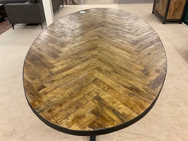 Ovale eetkamertafel - afbeelding 2 van  3