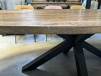 Ovale mangohouten eetkamertafel - afbeelding 7 van  7