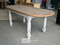 Ovalen houten tafel - afbeelding 1 van  5