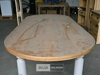 Ovalen houten tafel - afbeelding 3 van  5