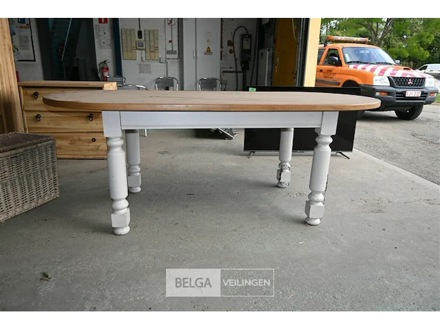 Ovalen houten tafel - afbeelding 5 van  5