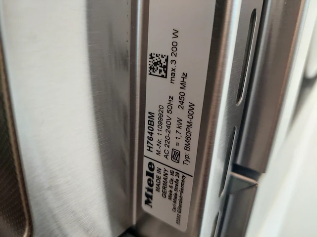 Oven 2 miele h7640bm - afbeelding 7 van  7