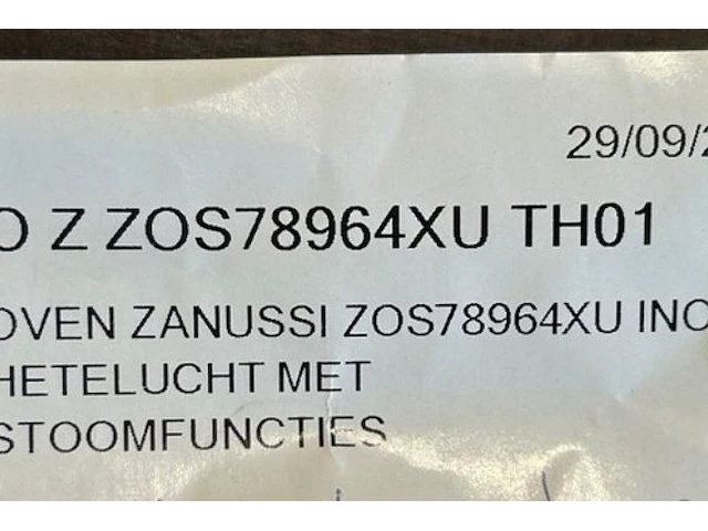 Oven zanussi - afbeelding 5 van  6