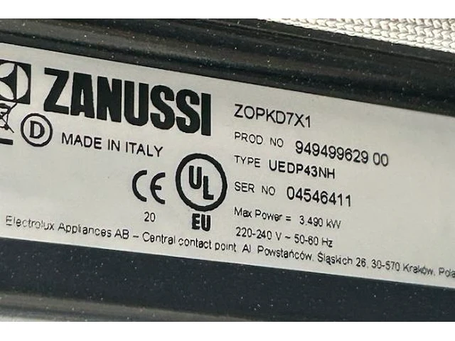 Oven zanussi - afbeelding 7 van  11