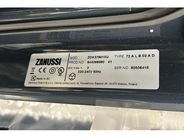 Oven zanussi - afbeelding 9 van  10