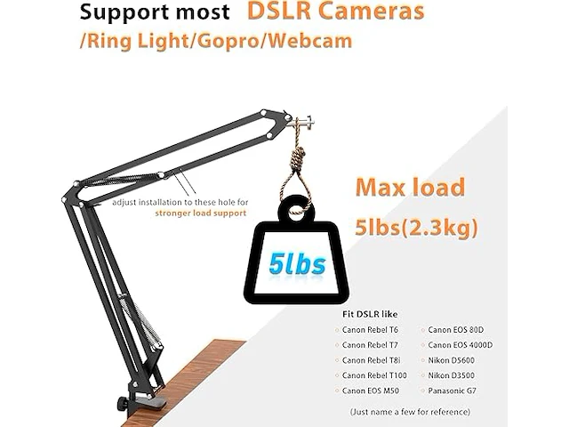 Overhead statief voor dslr-camera's - afbeelding 2 van  3