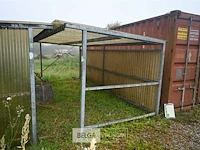 Overkapping met golfplaten - afbeelding 1 van  7