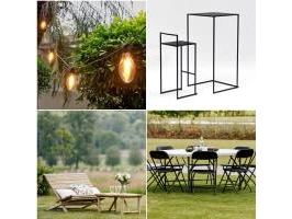 Overstock horeca meubilair / feestmateriaal