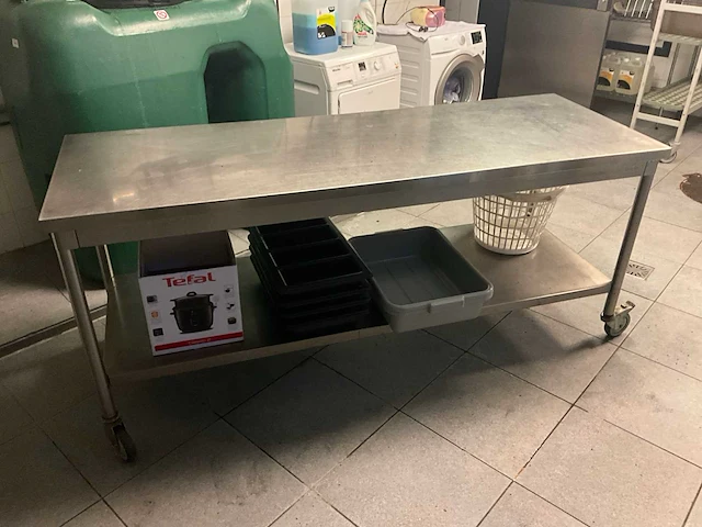 Ozti verrijdbare rvs werktafel - afbeelding 1 van  4