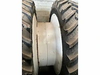 Paar dubbele tractorvelgen met band - afbeelding 6 van  10