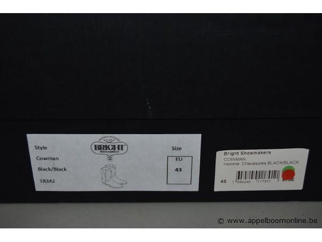 Paar herenlaarzen bright shoemakers maat 43 - afbeelding 4 van  4