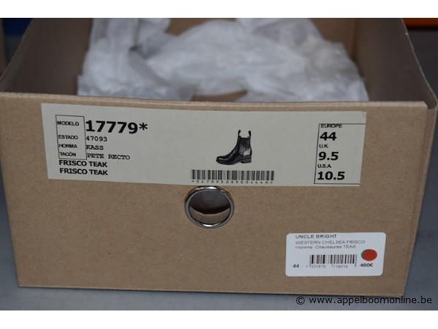Paar herenlaarzen uncle bright maat 44 - afbeelding 4 van  4