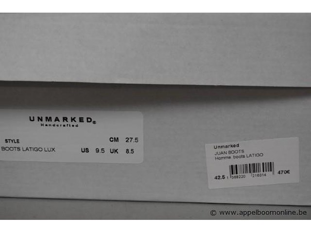Paar herenlaarzen unmarked maat 42,5 - afbeelding 4 van  4