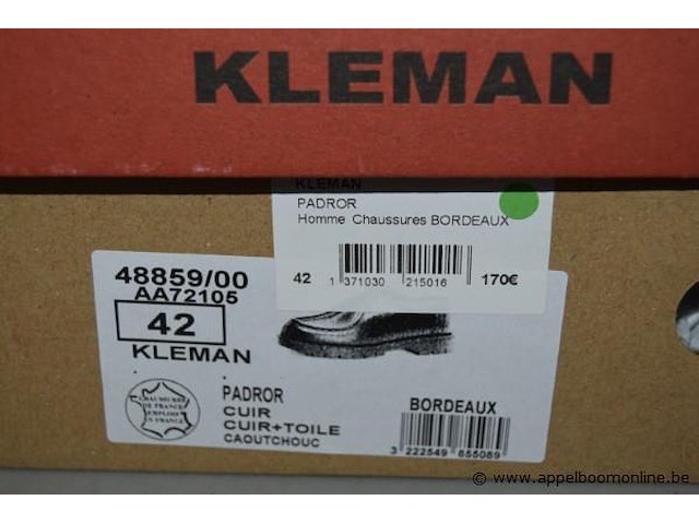 Paar herenschoenen kleman, maat 42 - afbeelding 4 van  4
