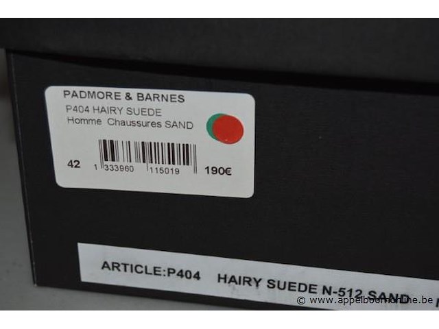 Paar herenschoenen padmore & barnes maat 42 - afbeelding 4 van  4