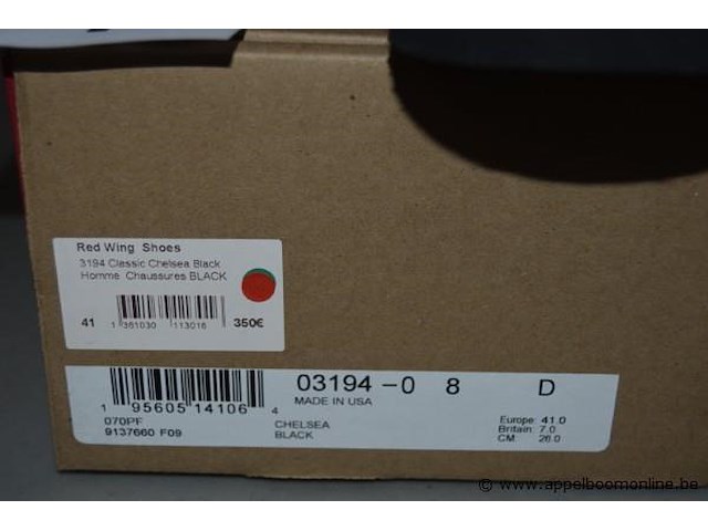 Paar herenschoenen red wing shoeds, maat 41 - afbeelding 4 van  4