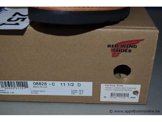 Paar herenschoenen red wing shoeds, maat 45 - afbeelding 4 van  4
