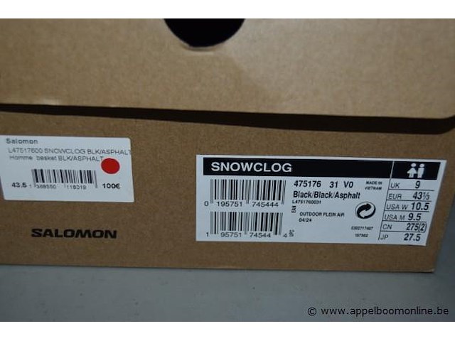 Paar herenschoenen salomon, maat 43,5 - afbeelding 4 van  4