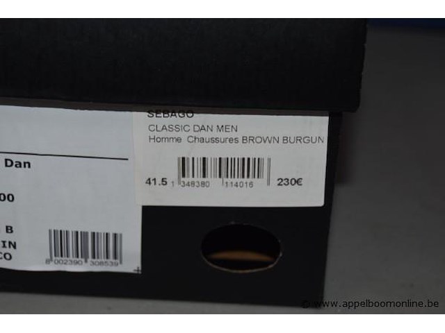 Paar herenschoenen sebago maat 41,5 - afbeelding 4 van  5
