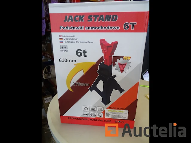 Paar professionele 6 ton jack kaarsen jack stand - afbeelding 1 van  3