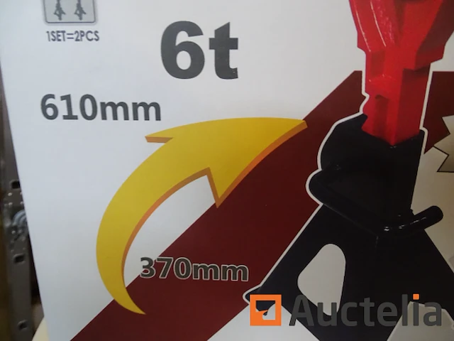 Paar professionele 6 ton jack kaarsen jack stand - afbeelding 2 van  3
