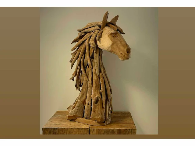 Paardenkop / horse head h100cm - afbeelding 1 van  2