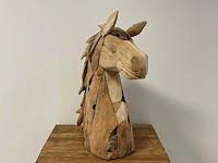 Paardenkop / horse head h45cm - afbeelding 2 van  2