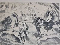 Paardenmolen gesigneerd - afbeelding 2 van  3