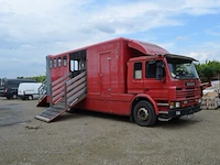 Paardenvrachtwagen voor 6 paarden scania, ch.nr. xlepm4x2a04308217, bj. 01-08-1991