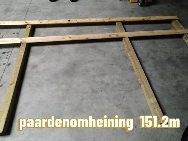 Paardeweide omheining 151,2 meter - afbeelding 1 van  1