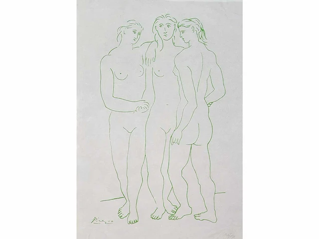 Pablo picasso (1881-1973), de drie gratiën, 1692 - afbeelding 1 van  8