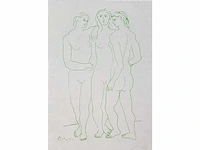Pablo picasso (1881-1973), de drie gratiën, 1692 - afbeelding 1 van  8