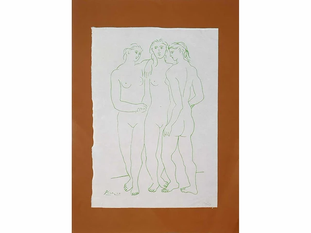 Pablo picasso (1881-1973), de drie gratiën, 1692 - afbeelding 2 van  8