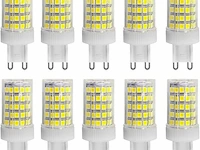 Pack v 10 ledlampen g9 10w koudwit - afbeelding 1 van  2
