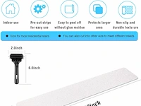 Pack v 16 antislip zelfklevende doorzichtige traptreden - afbeelding 4 van  4