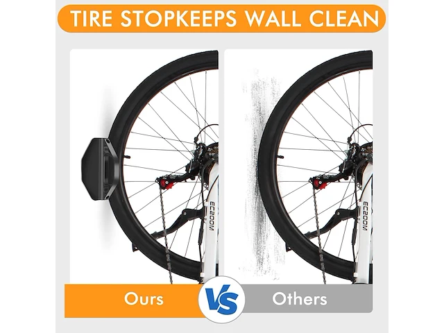 Pack v 2 fietshouders wand - afbeelding 1 van  6