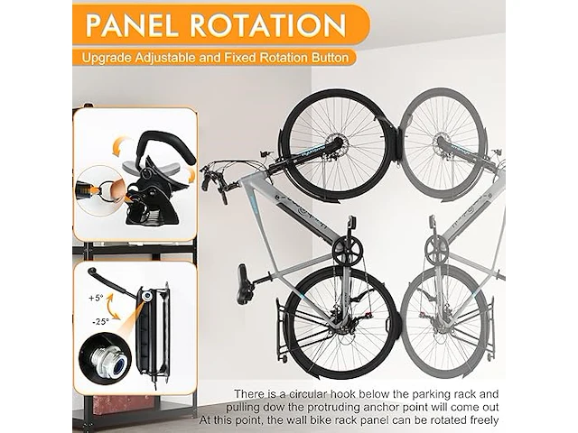 Pack v 2 fietshouders wand - afbeelding 5 van  6