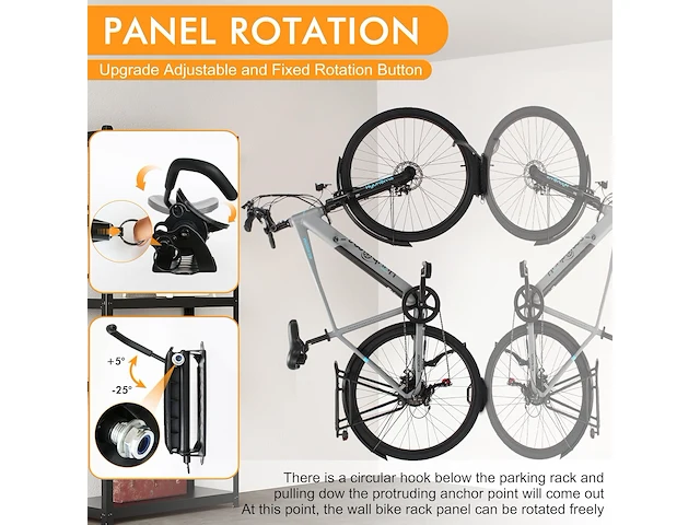 Pack v 2 fietshouders wand - afbeelding 3 van  5