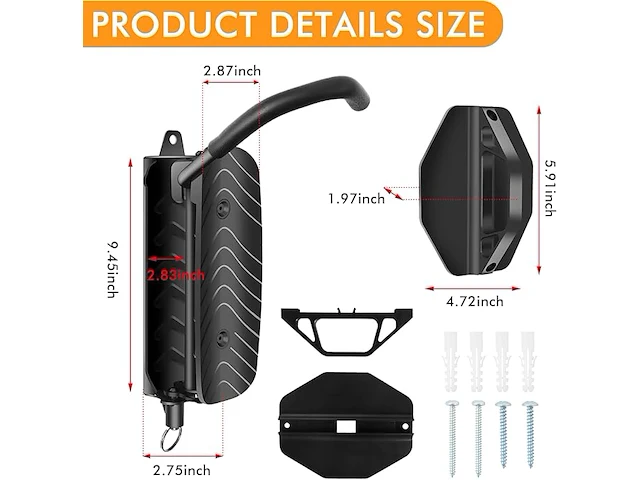 Pack v 2 fietswandhouders - afbeelding 4 van  5