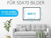 Pack v 2 fotolijsten hout 50*70cm zwart - afbeelding 3 van  5