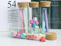 Pack v 50 glazen stolpjes met kork 40ml - afbeelding 3 van  3