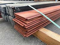 Padouk - padouk tand en groef gevelplank kops vertand (41x) - afbeelding 3 van  4