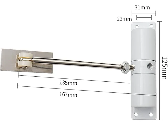 Pakket van 2 veerbelaste deursluiters - afbeelding 2 van  4