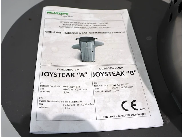 Palazzetti joy steak bbq op gas - afbeelding 3 van  7
