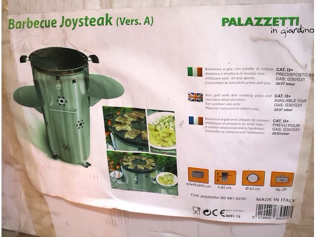 Palazzetti joy steak bbq op gas - afbeelding 2 van  3