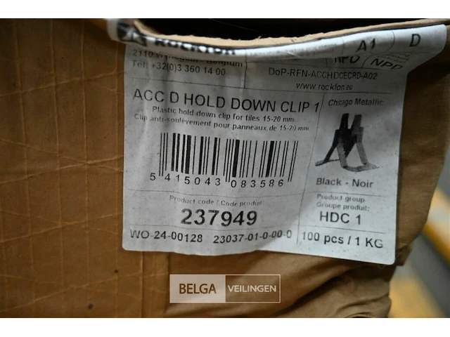 Pallet accd hold down clip + onderdelen - afbeelding 4 van  4