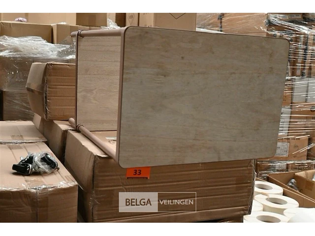 Pallet bijzettafeltjes op wielen - afbeelding 2 van  3