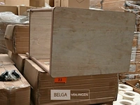 Pallet bijzettafeltjes op wielen - afbeelding 2 van  3