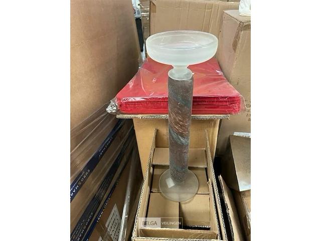 Pallet div items, kandelaars, onderleggers, vazen - afbeelding 5 van  9