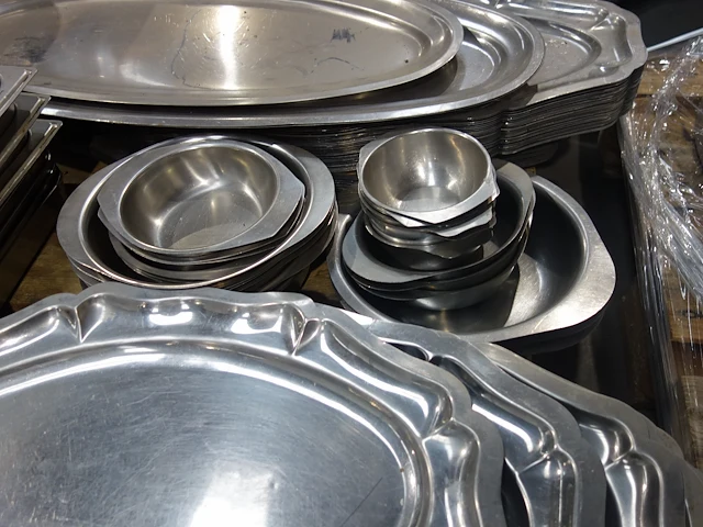Pallet diverse rvs opdienschalen - afbeelding 4 van  7